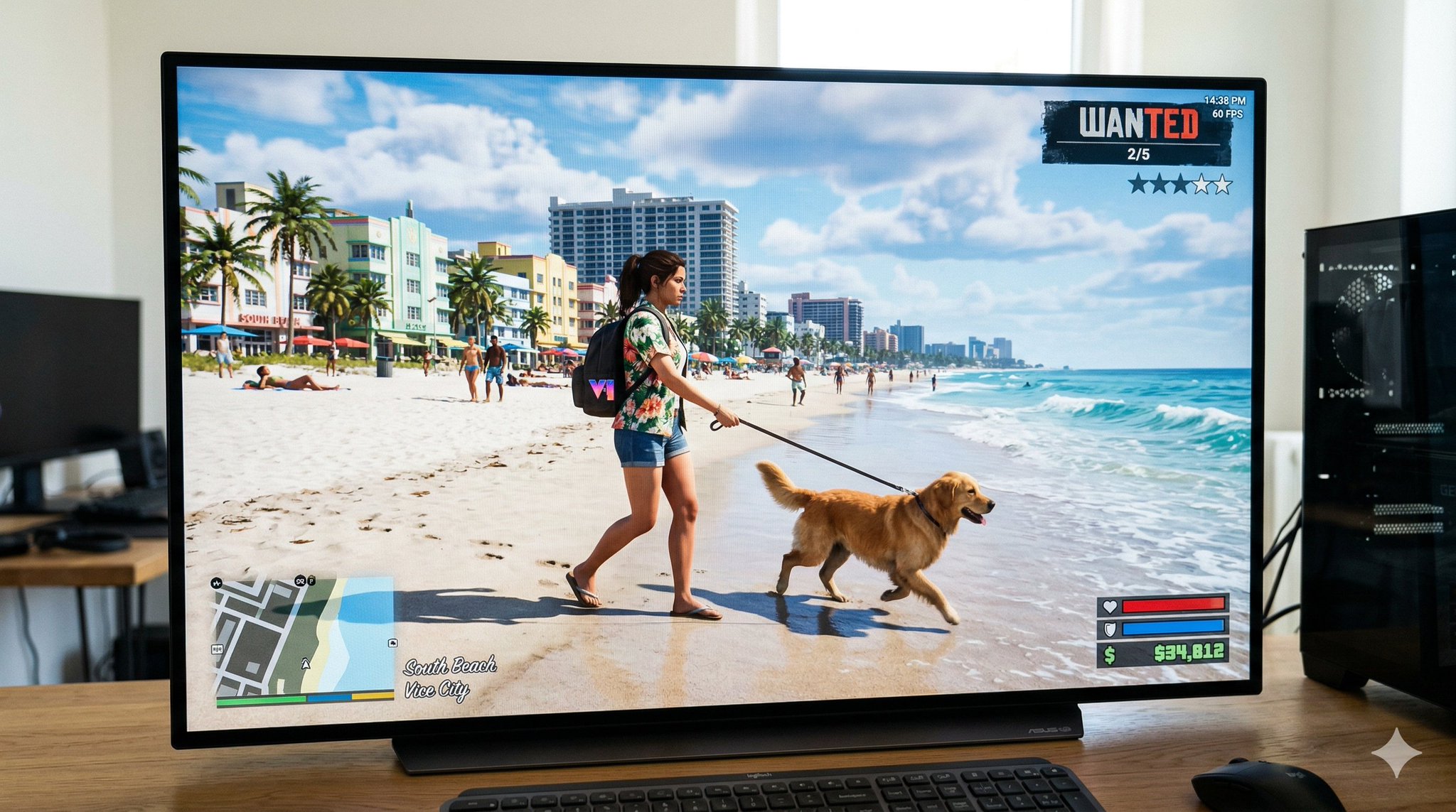 GTA 6 Style In-Game Footage