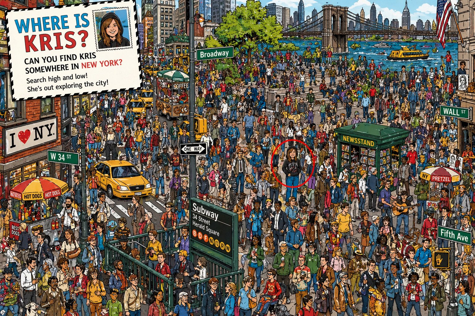 Where Is [Your Name] Crowd Search Poster